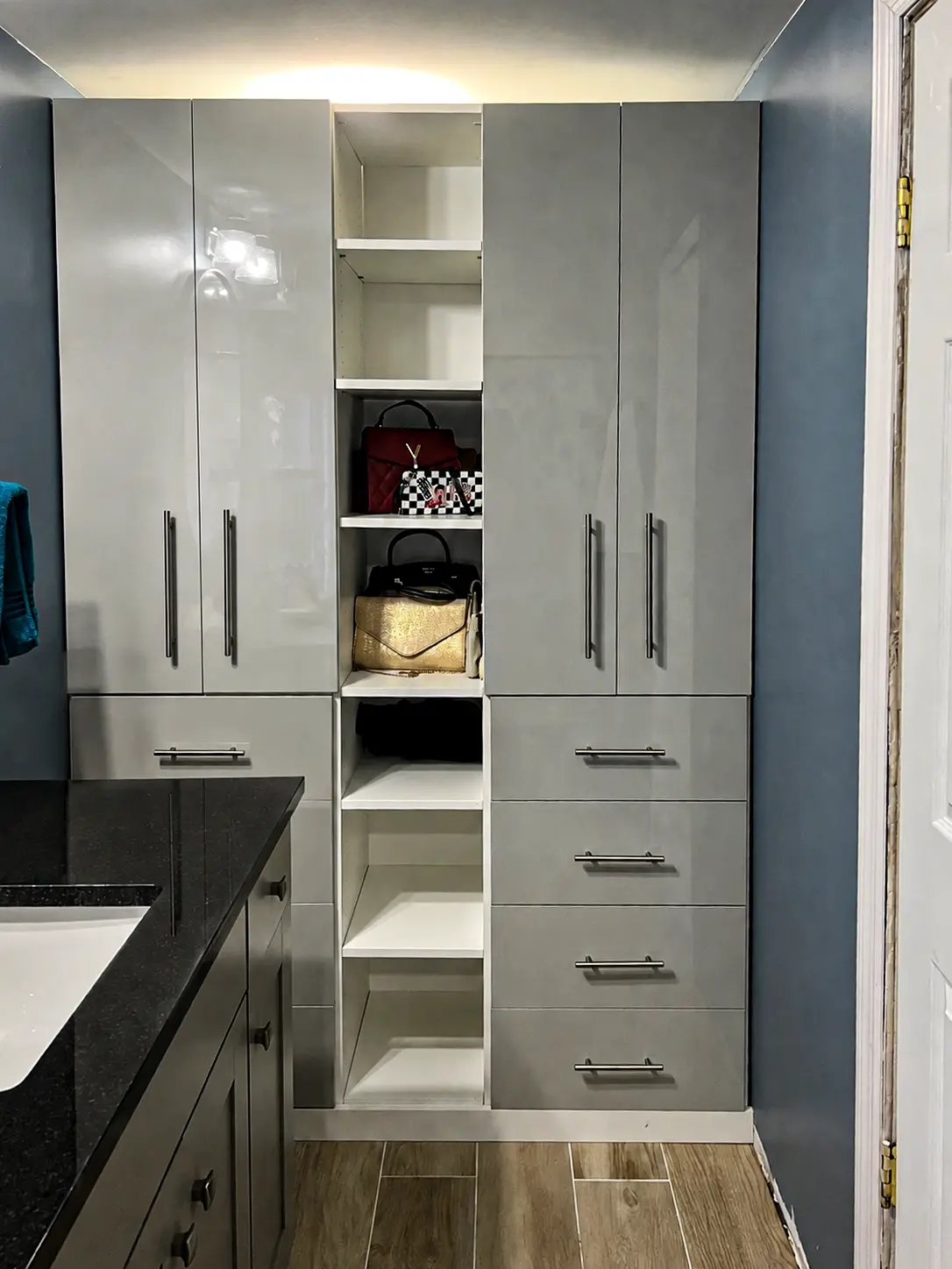 Reach-In Closet - Double hang storage in Miami, FL